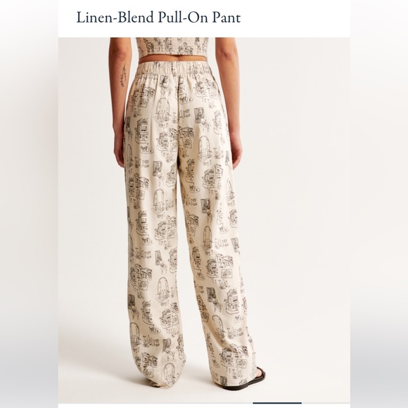 Abercrombie & Fitch Linen-Blend Pants - Picture 3 of 10